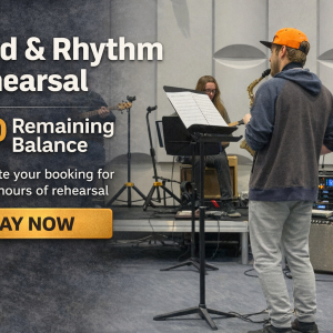 1-3 Hour Lead or Rhythm Guitar Rehearsal (Remaining Balance)
