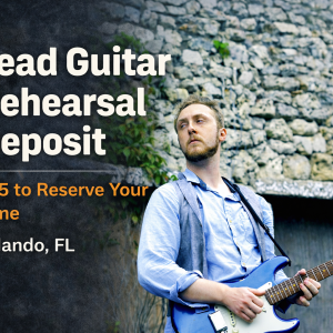 Lead or Rhythm Guitar Rehearsal Service (non-refundable deposit).